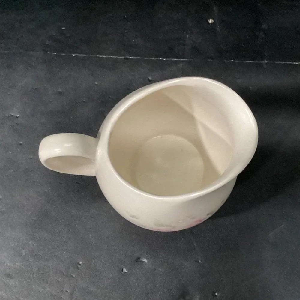 Pfaltzgraff Tea Rose‎ Creamer, Stoneware Floral Pitcher, Tableware, Cottagecore